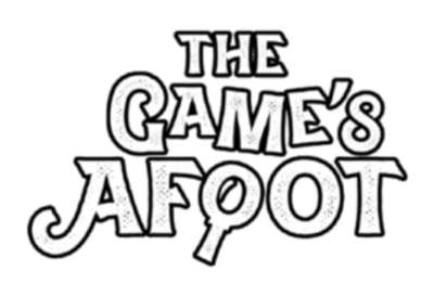 A logo for the play "The Game's Afoot"
