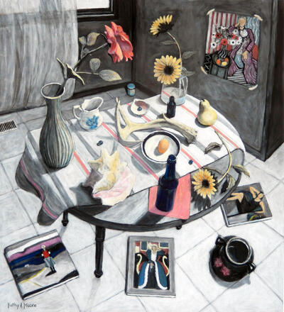 Art piece image - Four Female Figures with Jar in the Corner