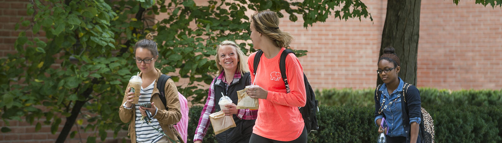 photo of students walking outside at wright state