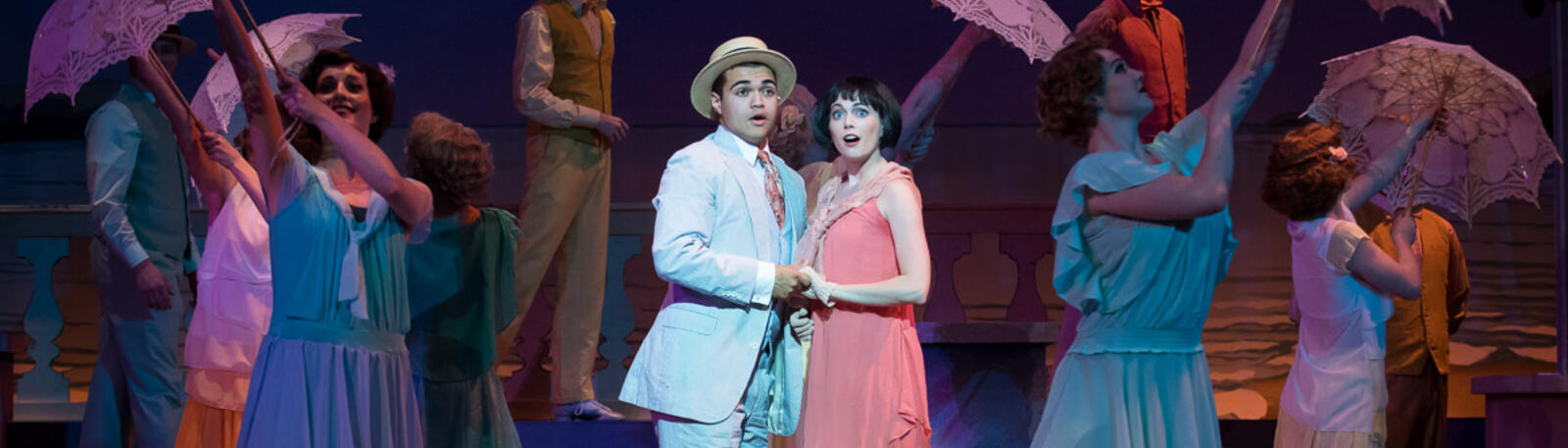 photo of students in a wright state theatre production