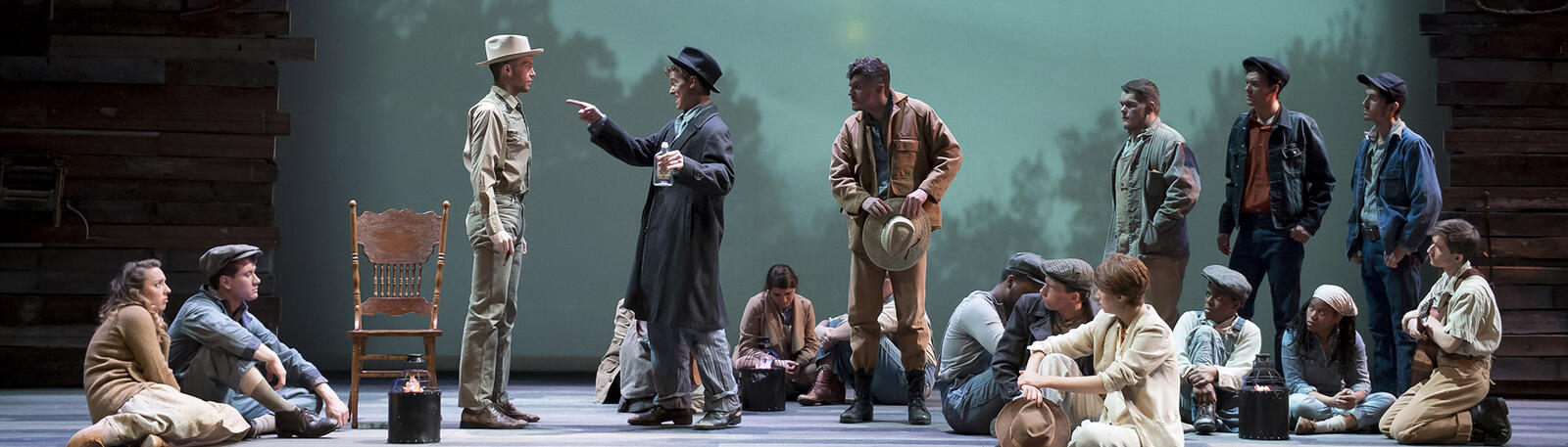 photo of wright state theatre students in a performance 