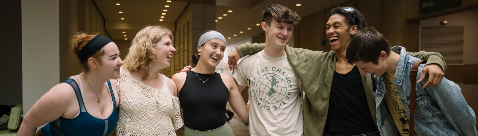 photo of fine and performing arts students in the creative arts center