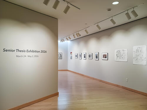 photo of senior thesis art gallery