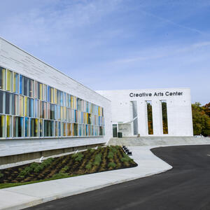 photo of the exterior of the creative arts center