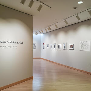 photo of senior thesis art gallery