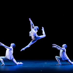 students perform a dance routine