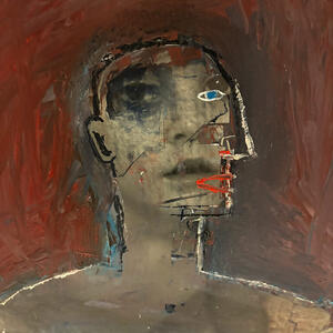a photo from the Holly Roberts Exhibit at Wright State Art Galleries