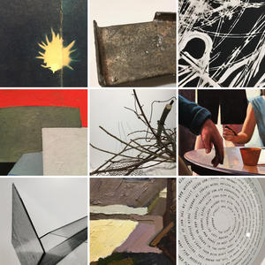 Collage of faculty artwork