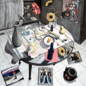 Art piece image - Four Female Figures with Jar in the Corner