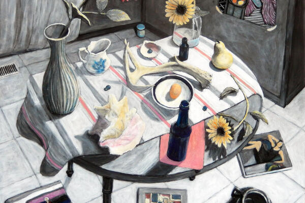 Art piece image - Four Female Figures with Jar in the Corner